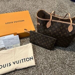 Louis Vuitton Classic Monogram Tote with Pouch